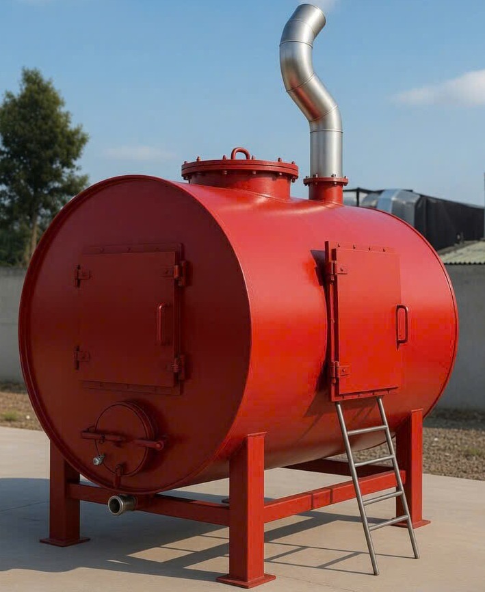 Hệ thống lò nhiệt phân yếm khí 3m³ (3m³ Pyrolysis Reactor System)