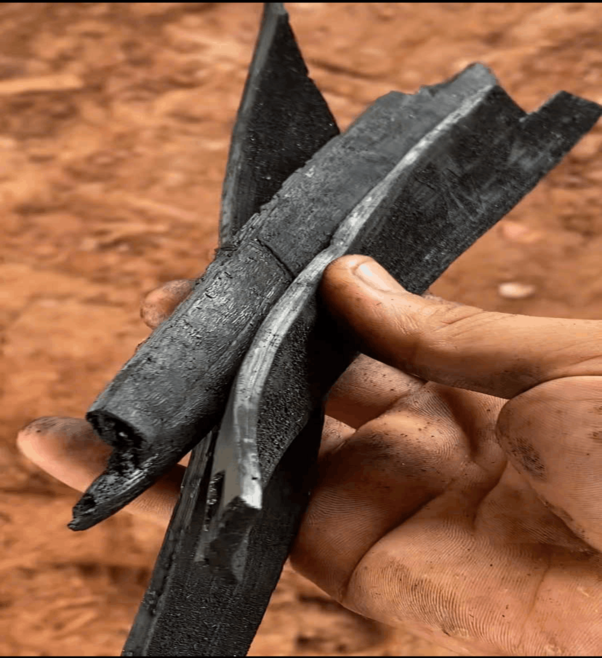 Than sinh học biochar từ tre sau carbon hóa